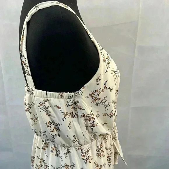 Sienna Sky Cream Floral Midi Dress Size M - Picture 4 of 6